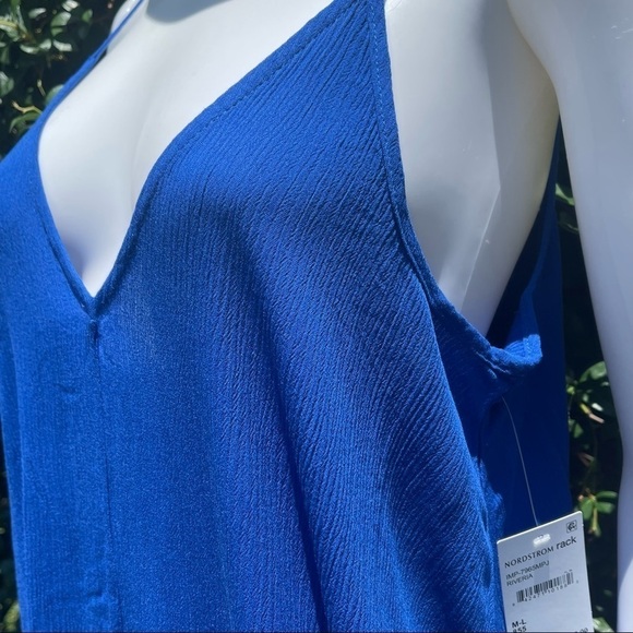 💋NWT LOVESTITCH Boho Flowing Gauze Maxi Slip Dress - Picture 9 of 11